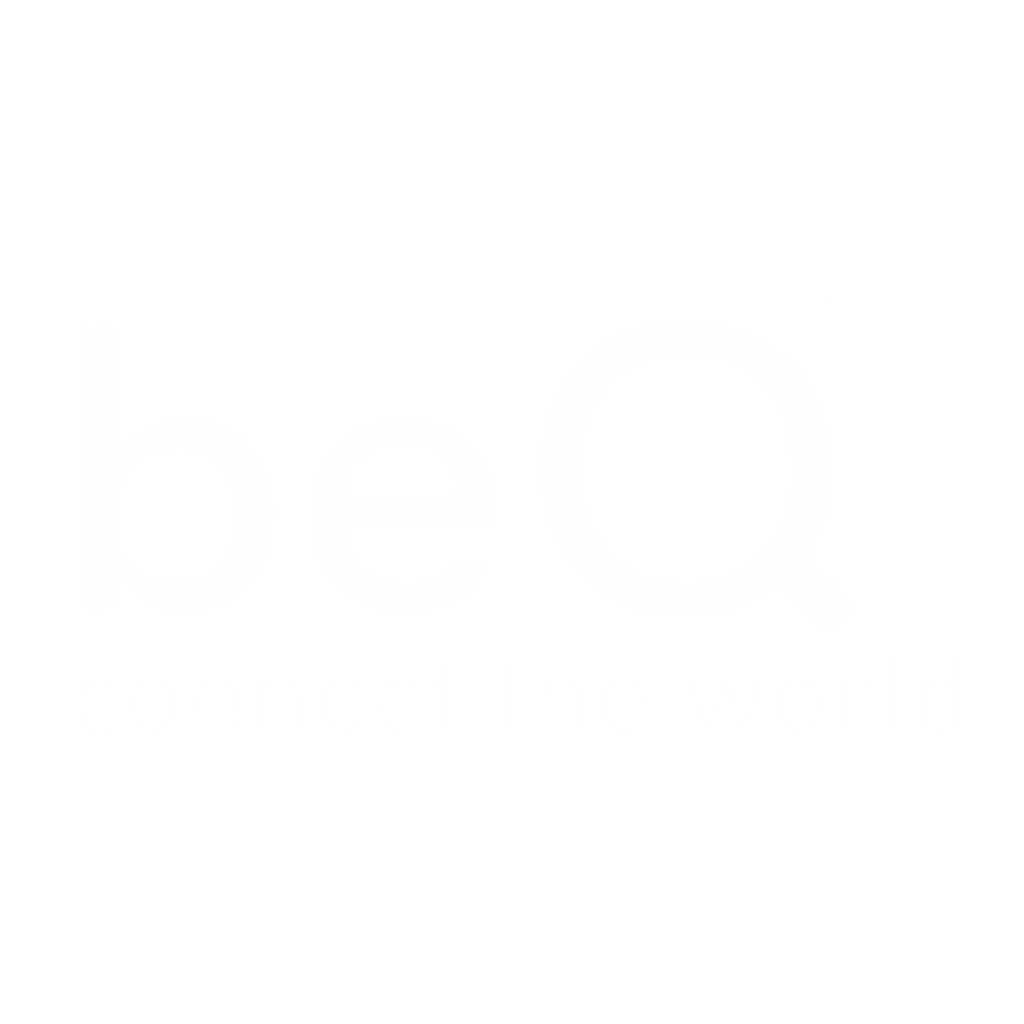 beQ Logo white